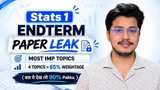 Thumbnail: Skip This If You Don't Want 90%+ in Stats 1 End Term | 4 Topics = 65% Marks | Gen-Z IITian