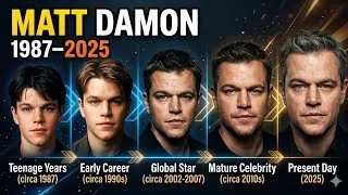 Thumbnail: Matt Damon Age [1987 - 2025] Transformation