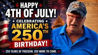 Thumbnail: Happy 4th of July! Celebrating America's 250th Birthday | Gene Valentino's Patriotic Message 🇺🇸