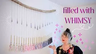 Thumbnail: I made a magical sparkly tassel wall hanging  ( I almost quit - glad I didn't! )