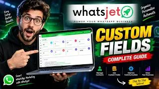 Thumbnail: Whatsjet Custom Fields Kaise Use Kare  Custom Fields Setup & WhatsApp Marketing Complete Tutorial