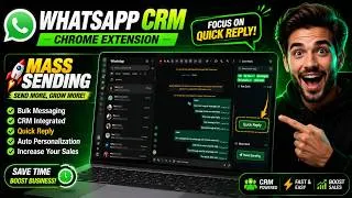 Thumbnail: WhatsApp CRM Chrome Extension  Bulk Sender, Mass Messaging & Quick Reply #whatsappcrm