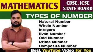 Thumbnail: Types Of Number l Natural Number, Whole Number, Integers, Even Number, Odd Number, Prime, Composite