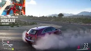 Thumbnail: 900HP Wagon - Forza Horizon 5 - Steering Wheel Gameplay #cadillac #cts #900hp 