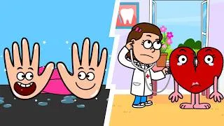Thumbnail: Genki Park - Wash your Hands - Broken Heart - Kids Songs - Nursery Rhymes - For Babys -Funny Cartoon