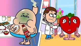 Thumbnail: Eat Healthy - Broken Heart - Healthy Habits - Todlers - Preeschool - Learn English - Kids Songs