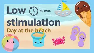 Thumbnail: Low Stimulation Beach Video for Babies & Toddlers | Gentle Summer Visuals & Floating Beach Objects