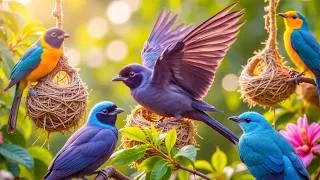 Thumbnail: Nature's Masterpiece: Vibrant Birds, Soft Piano & Forest Melodies 🌿