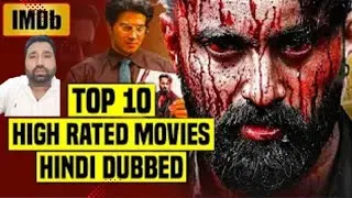 Thumbnail: Top 10 Highest Rated South Indian Hindi Dubbed Movies on IMDb 2024  Best Movies 2024 | REACTION |