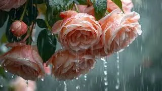 Thumbnail: Gentle Rain on Flowers and Leaves | Relaxing Rain Sounds