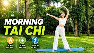 Thumbnail: 20-Min Morning Tai Chi | Burn Belly Fat, Boost Energy & Improve Mobility