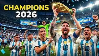 Thumbnail: 🏆 ARGENTINA WORLD CHAMPIONS 2026?! 🇦🇷 The Ultimate Football Anthem #Argentina #Messi 