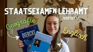 Thumbnail: STAATSEXAMEN LEHRAMT BAYERN: Meine Tipps für alle Fächer & Schularten + Englisch/Geographie vertieft