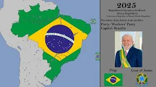 Thumbnail: The History of Brazil with Flags: Every Year