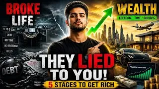 Thumbnail: Why the System Keeps You Poor | 5 Stages to Build Wealth Before 30 (Life-Changing Motivation)