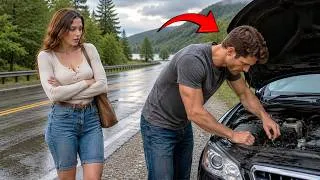 Thumbnail: A Billionaire's Car was broke down during Storm, Then a Single Dad Changed Her Life Forever...