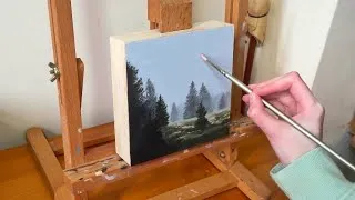 Thumbnail: Oil Painting Timelapse | Foggy Landscape