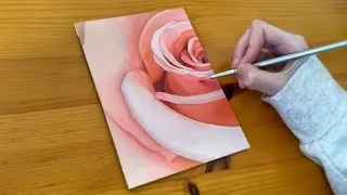 Thumbnail: Oil Painting Time Lapse | Macro Pink Rose