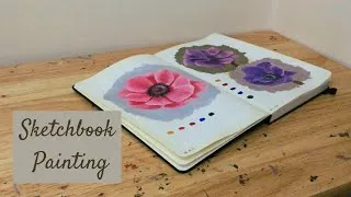 Thumbnail: Sketchbook Painting | Painting Some Anemones In Oils | Painting Time Lapse
