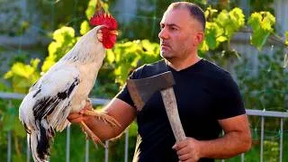 Thumbnail: Chicken Shashlik on a turn spit.