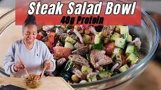 Thumbnail: High-Protein & Lower-Carb: Chimichurri Steak Salad Bowl
