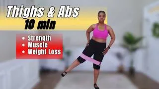 Thumbnail: Thighs & Abs Strength Workout | Build Muscle & a Stronger Body