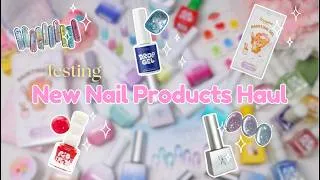 Thumbnail: Trying new nail products! 🛒✨🎀My new favorite painting gel palette? #nailhaul #nailart