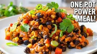 Thumbnail: One Pot Beans and Quinoa - Healthy Vegan Dinner Ready in 30!