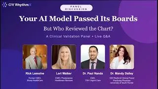 Thumbnail: Your AI Model Passed Its Board But Who Reviewed the Chart? A Clinical Validation Panel + Live Q&A.