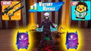 Thumbnail: SATORU GOJO vs NEW MYTHIC'S CHALLENGE (NEW!! Fortnite Chapter 7 Season 3)