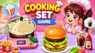 Thumbnail: Kitchen Set DIY Cooking Game🍿🧁-Making Popcorn & Cupcakes Satisfying Cooking Gameplay NEW Game Part6