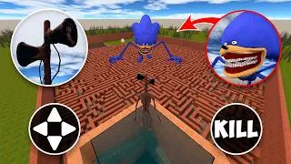 Thumbnail: I Became SIREN HEAD vs SONIC in Garry's Mod – EPIC MAZE ESCAPE!