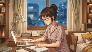 Thumbnail: The Rainy Night Before My Exam ☁️ | Rainy Study Vlog, Noodles & Slow Living 4K
