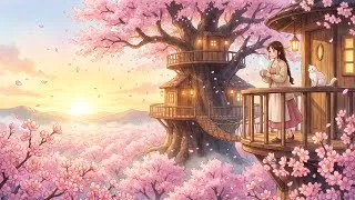 Thumbnail: Living Inside a Giant Cherry Blossom Treehouse🌸 | Cozy Ghibli ASMR | Relaxing Slow Living