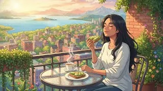 Thumbnail: 🌅 Somewhere Between Home & Here — A Ghibli-Style Morning in a Western City (ASMR) #morningroutine 