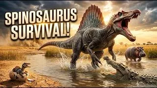 Thumbnail: What If Spinosaurus Was Born in the African Desert in 2027? | The Ultimate Survival Story