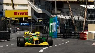 Thumbnail: Michael Schumacher in the Benetton B193 at Monaco - Assetto Corsa TV Cam