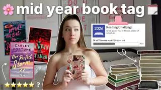 Thumbnail: mid year book tag 🗓️💐💫 favorite books, kindle unlimited reads, new releases, dnfs & more!