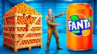 Thumbnail: I MADE A GIANT FANTA FROM 1 TON OF ORANGES!!!