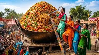 Thumbnail: 🍜 giant chaumin festival in Indian village | दुनिया की सबसे बड़ी चाउमीन बनाने का सपना हुआ सच! 😱