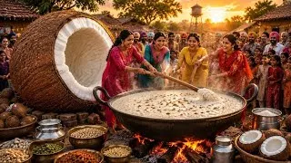 Thumbnail: 🥥 Giant Coconut Kheer In The Punjabi Village! 😍 | Giant Coconut Cooking Adventure #coconut 