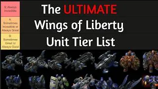 Thumbnail: The ULTIMATE Wings of Liberty Unit Tier List