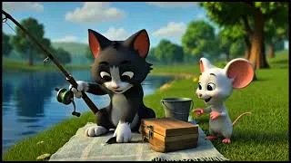 Thumbnail: Tom Goes Fishing But Catches a Crab! 🦀 | Funny Kids Cartoon