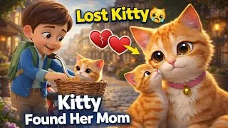 Thumbnail: The Lost Kitty 😿 | Heart Touching Kids Cartoon Story