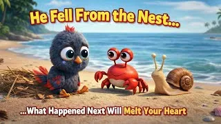 Thumbnail: A Tiny Bird, A Snail & A Crab 🐌🦀 | Cutest Animated Story Ever
