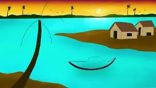 Thumbnail: Burning Sunset 🌅 [Speed Paint]