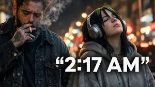 Thumbnail: “This AI Playlist Hits Different at 2AM 🌙 (Post Malone, Billie Eilish, Taylor Swift Mix)”