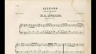Thumbnail: Mozart — Allegro in B-flat major, K. 3 Menuet | Easy Piano Tutorial (Animated Sheet Music)