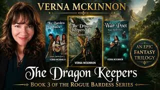 Thumbnail: The Dragon Keepers | Verna McKinnon Returns with Book 3 of The Rogue Bardess Series | #fantasybooks
