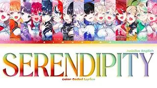 Thumbnail: hololive English 'Serendipity' (Color Coded Lyrics)